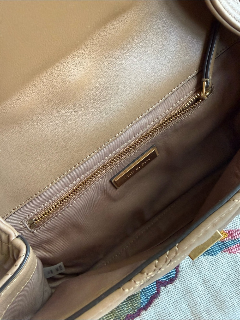 Tory Burch Quilted “Fleming” Clutch Purse - Picture 4 of 6